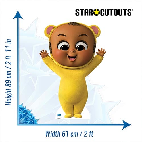 Boss Baby Eric Yellow Bear Jumpsuit Small Lifesize Cardboard Cutout 89cm Product Gallery Image